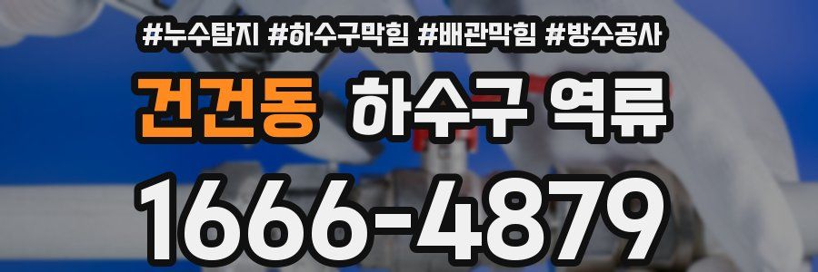 건건동 하수구 역류
