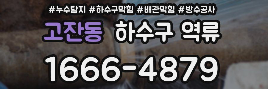고잔동 하수구 역류