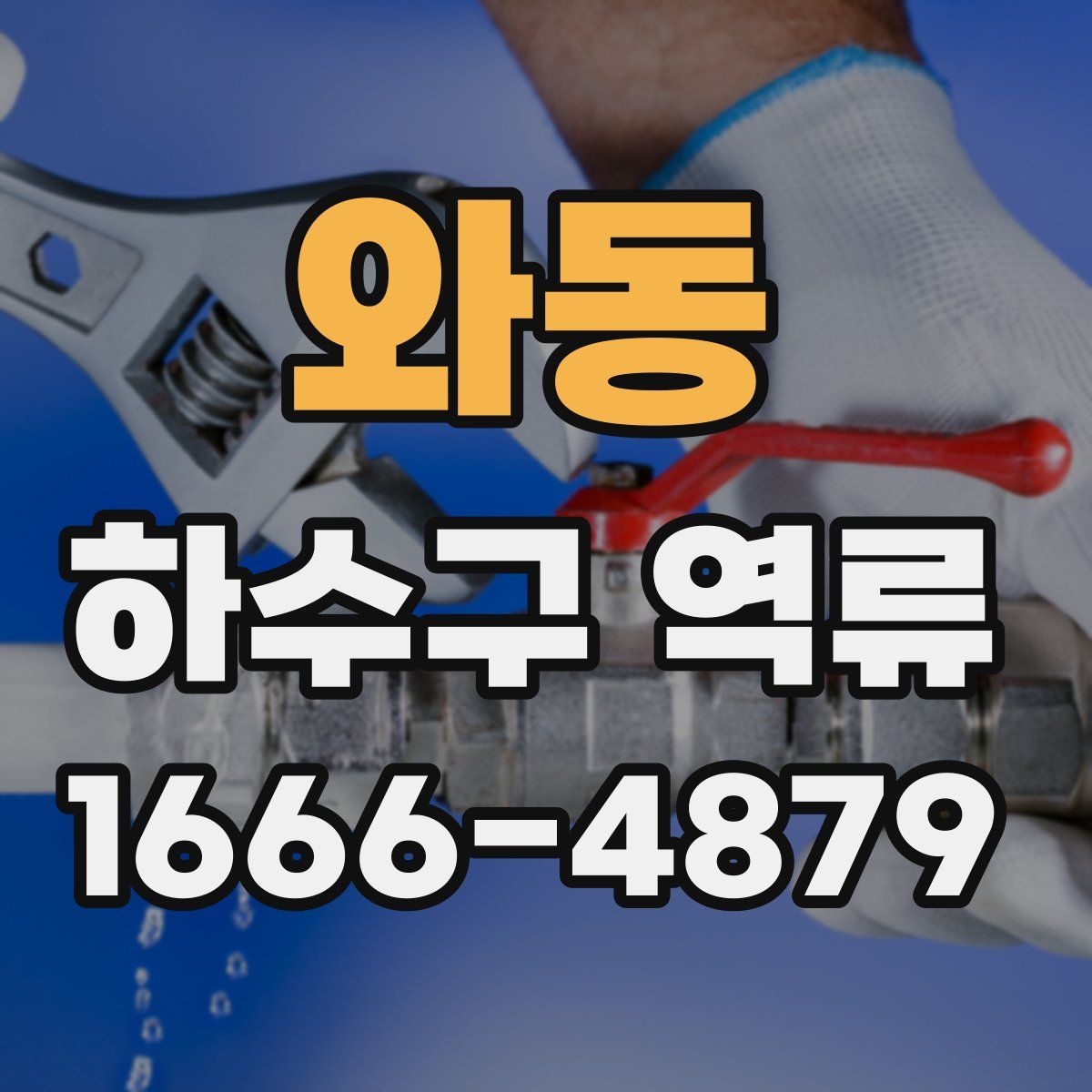와동 하수구 역류