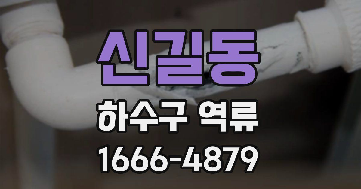 신길동 하수구 역류