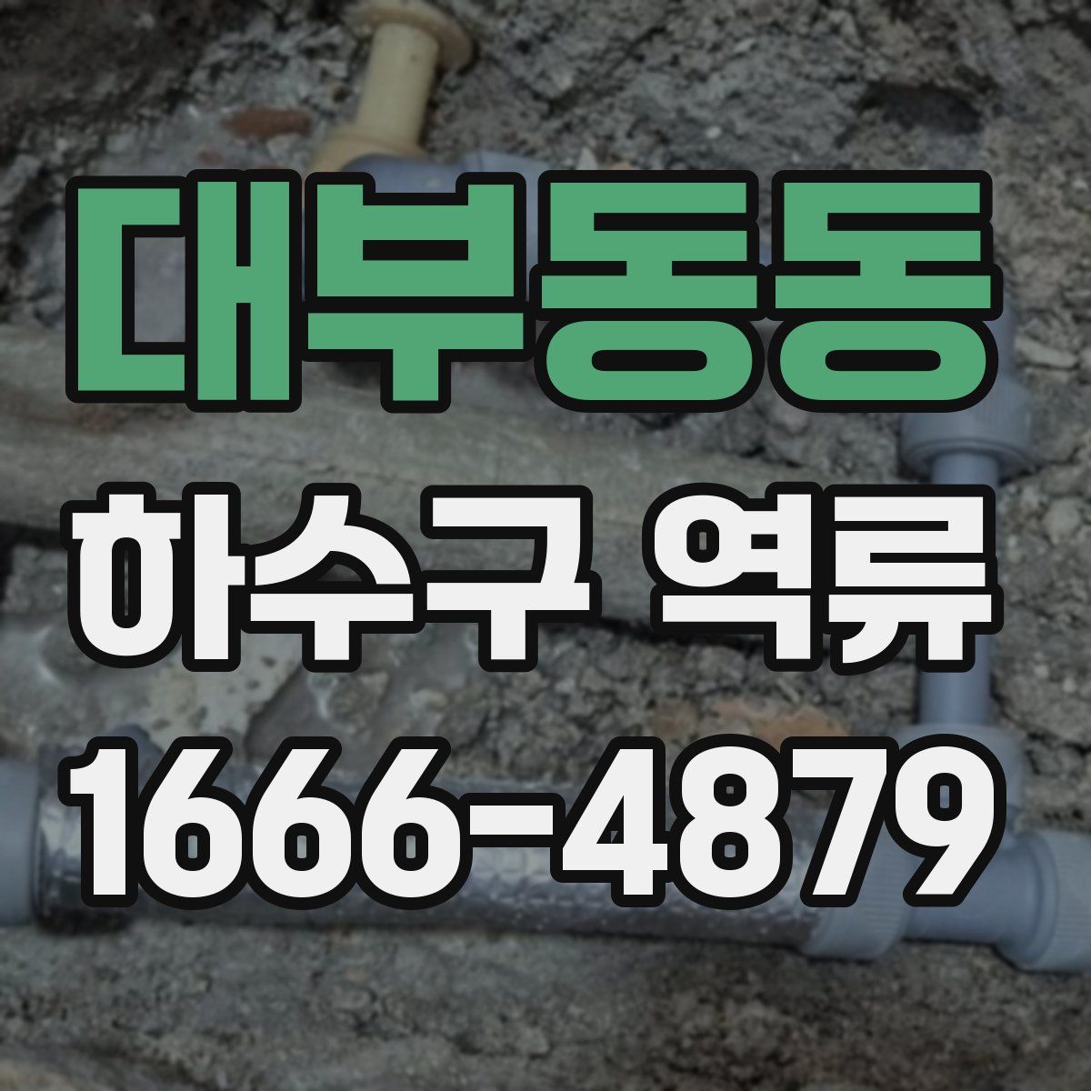 대부동동 하수구 역류