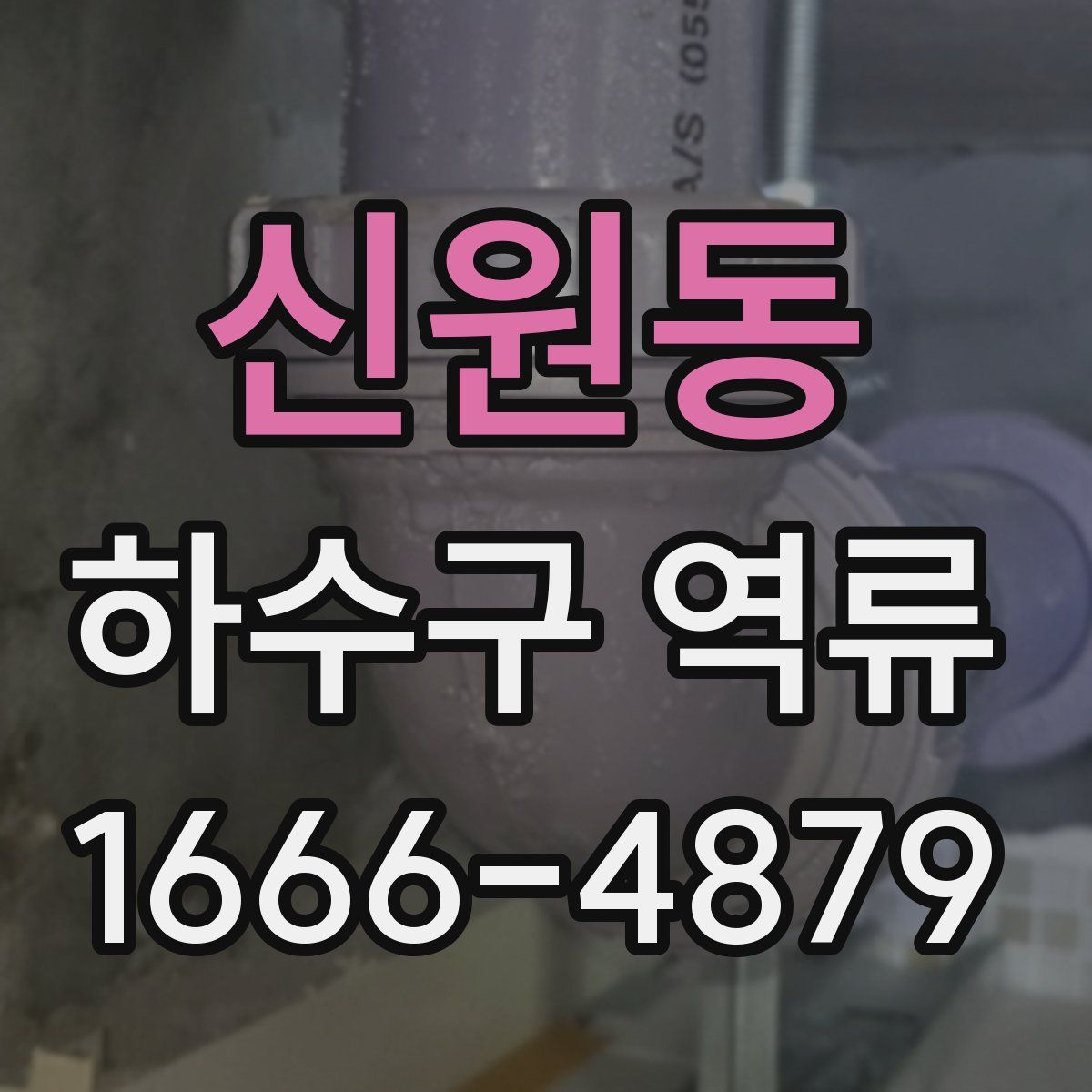 신원동 하수구 역류