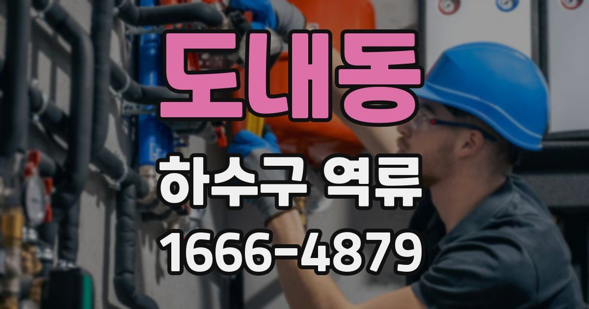도내동 하수구 역류