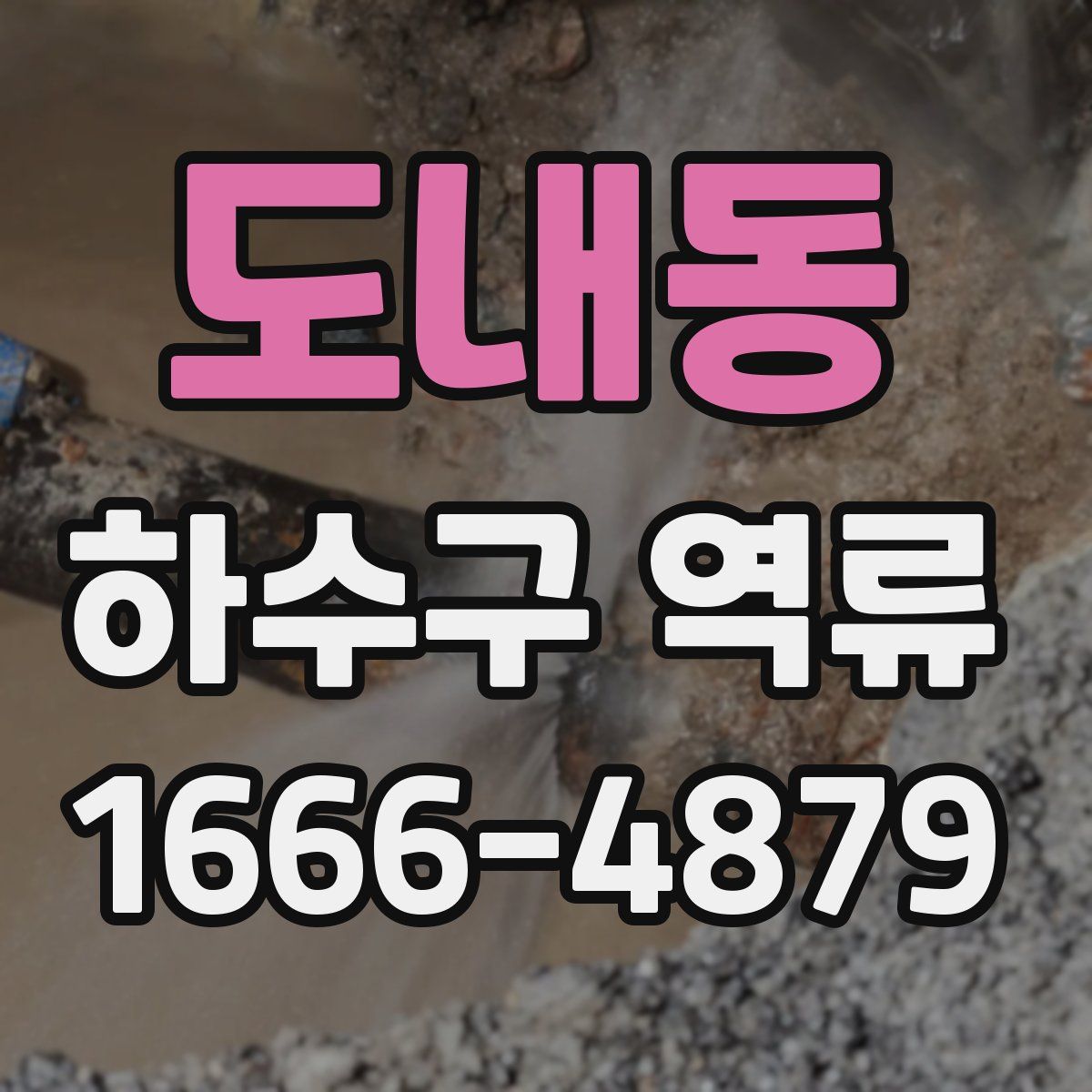 도내동 하수구 역류