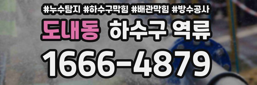 도내동 하수구 역류