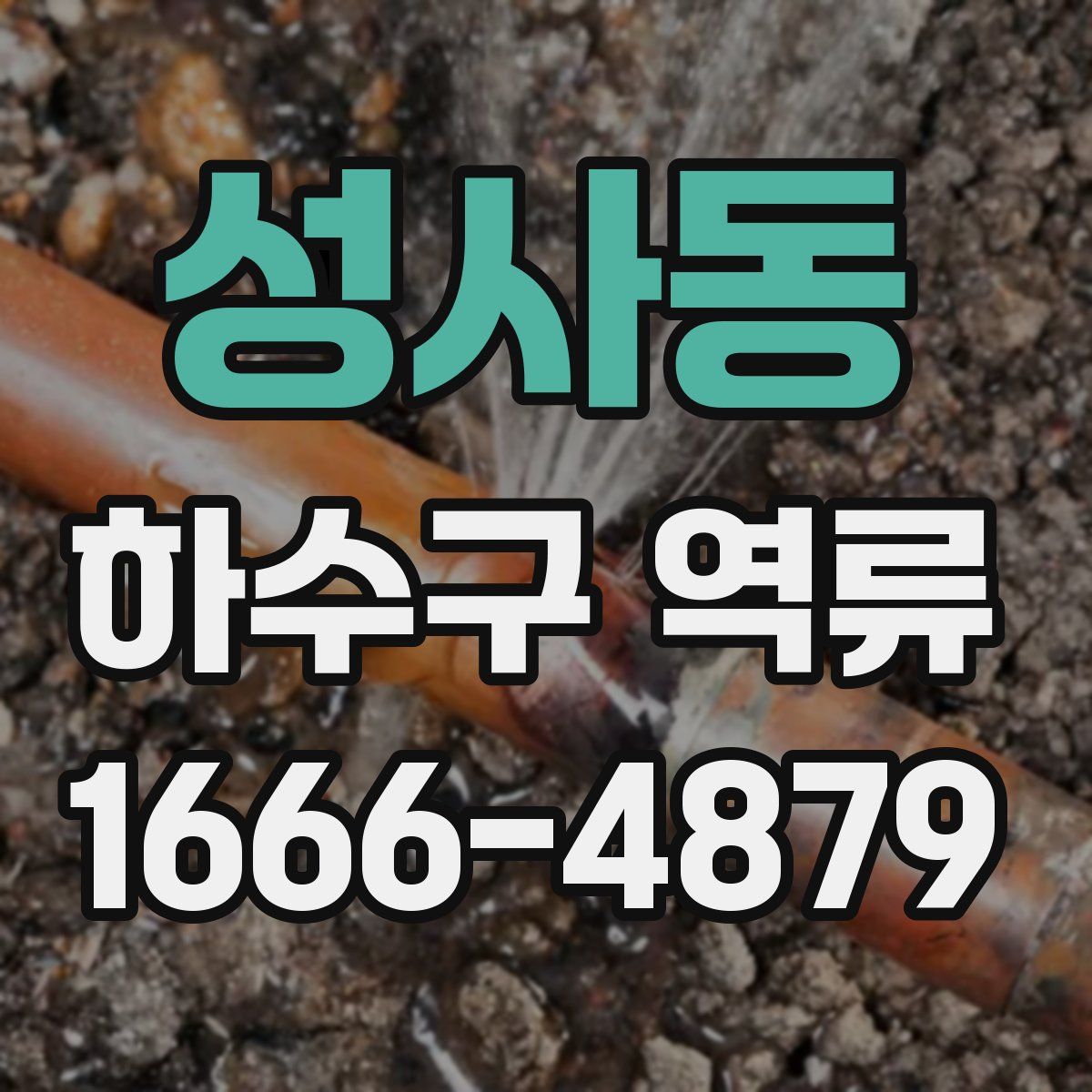 성사동 하수구 역류