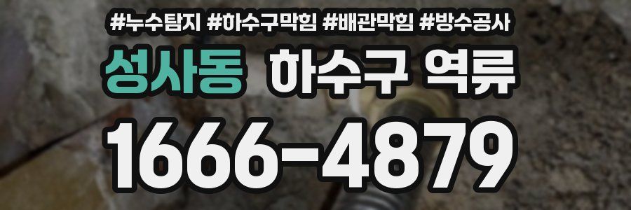 성사동 하수구 역류