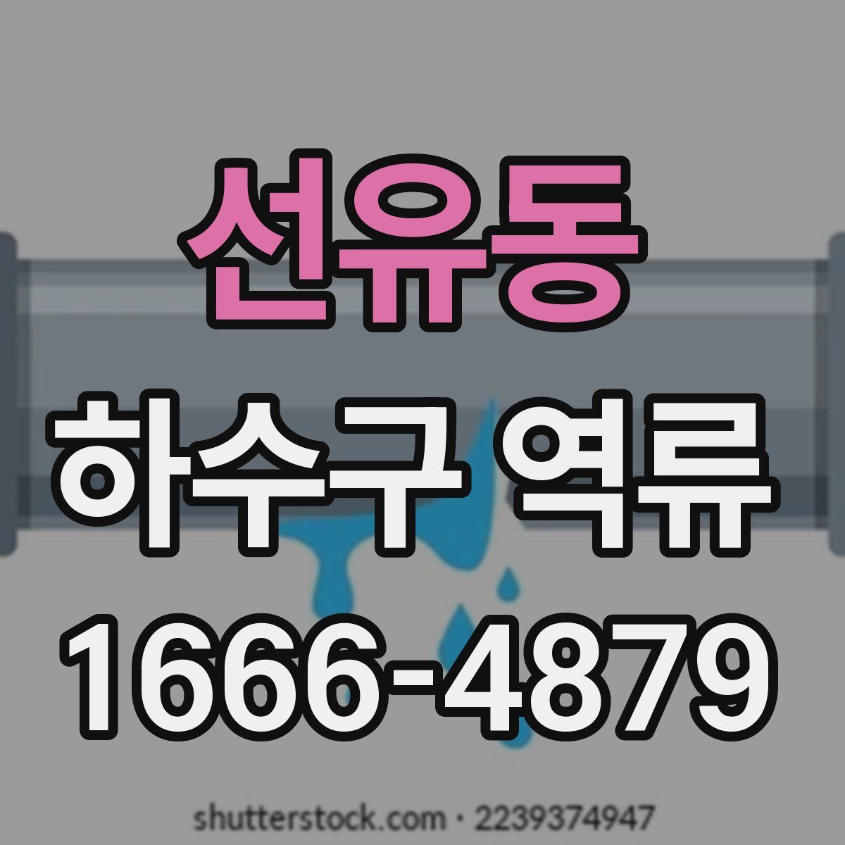 선유동 하수구 역류