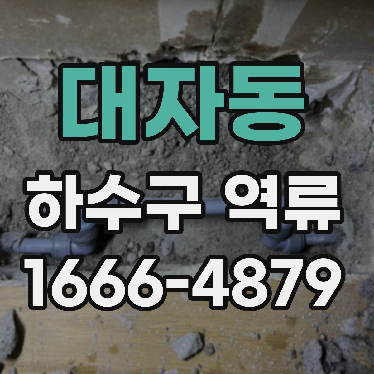 대자동 하수구 역류