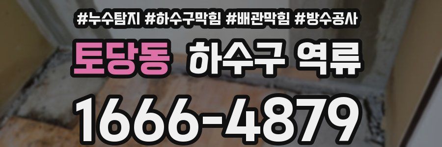 토당동 하수구 역류