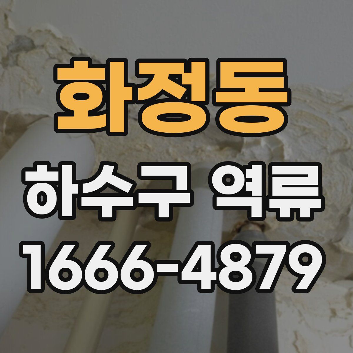 화정동 하수구 역류