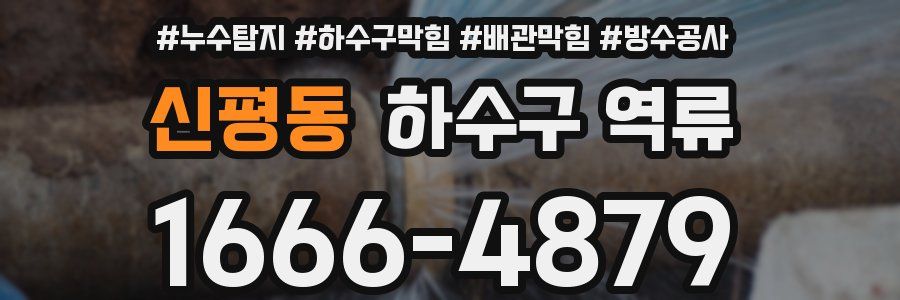 신평동 하수구 역류