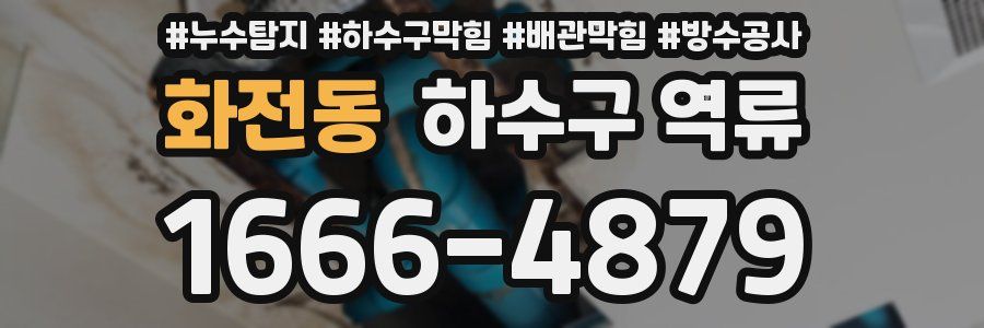 화전동 하수구 역류