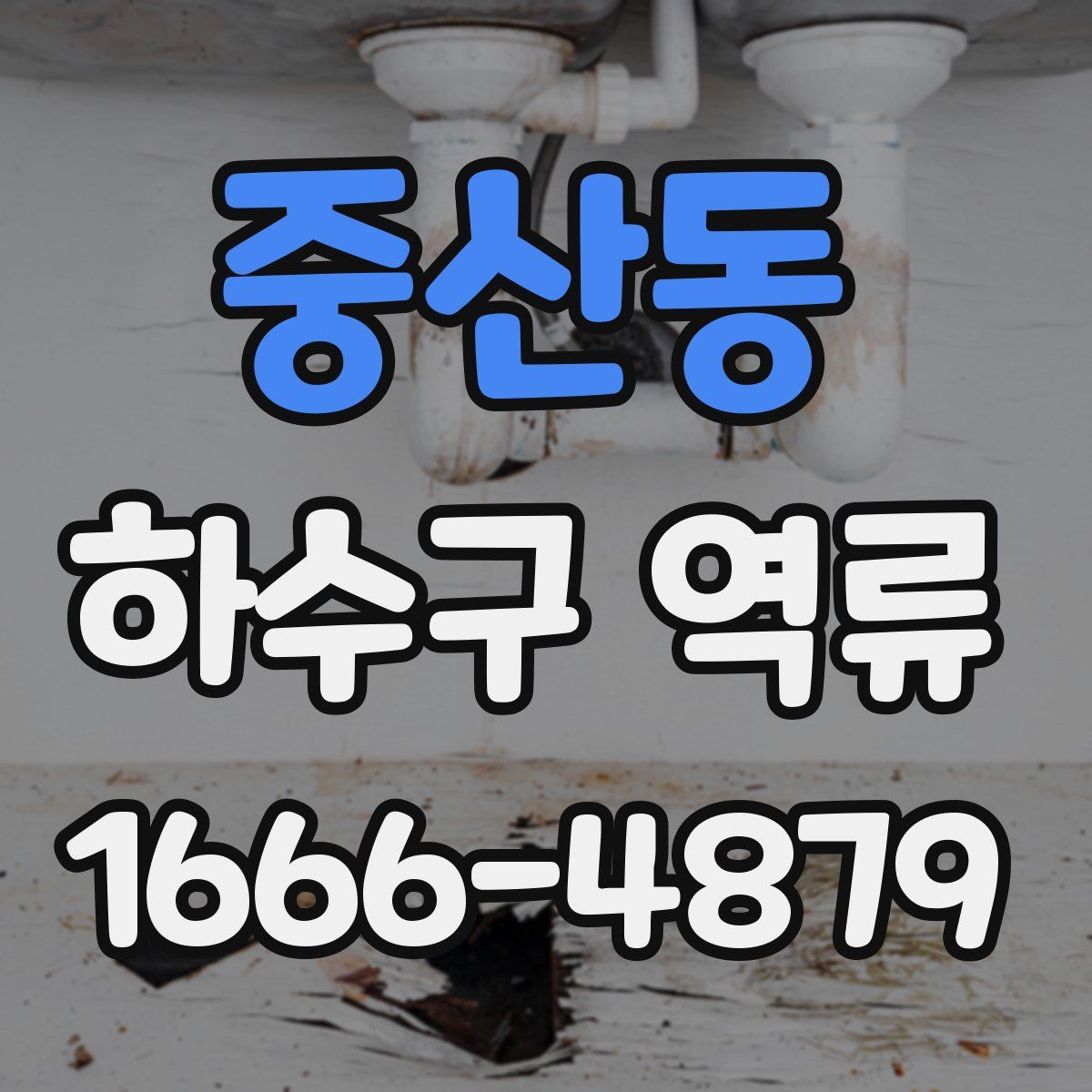 중산동 하수구 역류