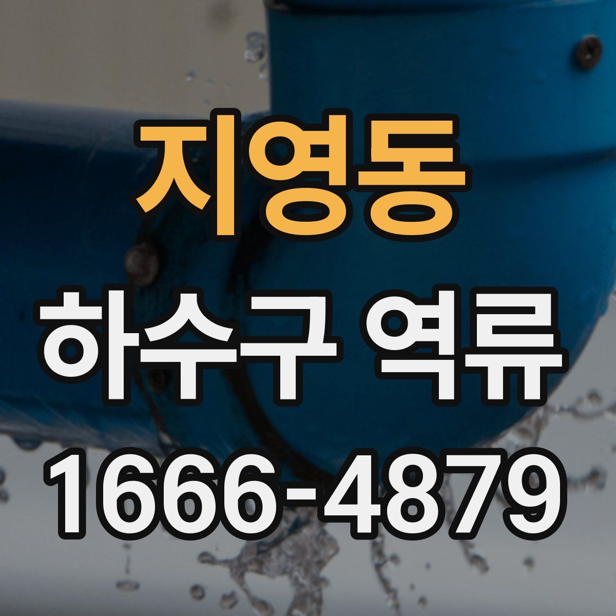 지영동 하수구 역류