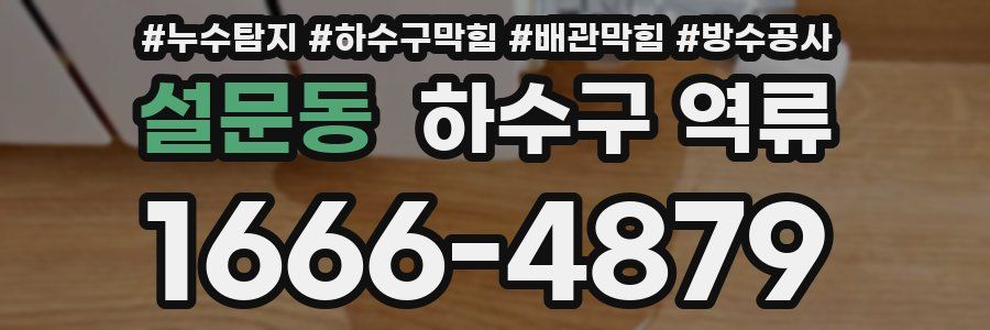 설문동 하수구 역류