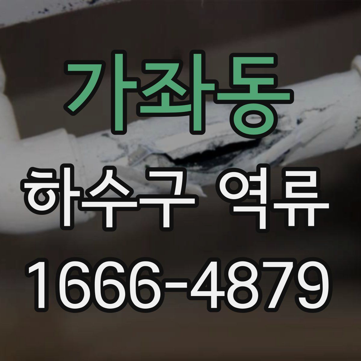 가좌동 하수구 역류