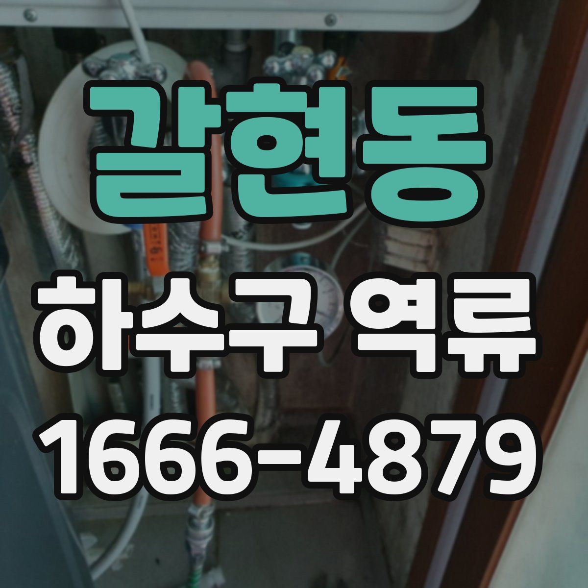 갈현동 하수구 역류