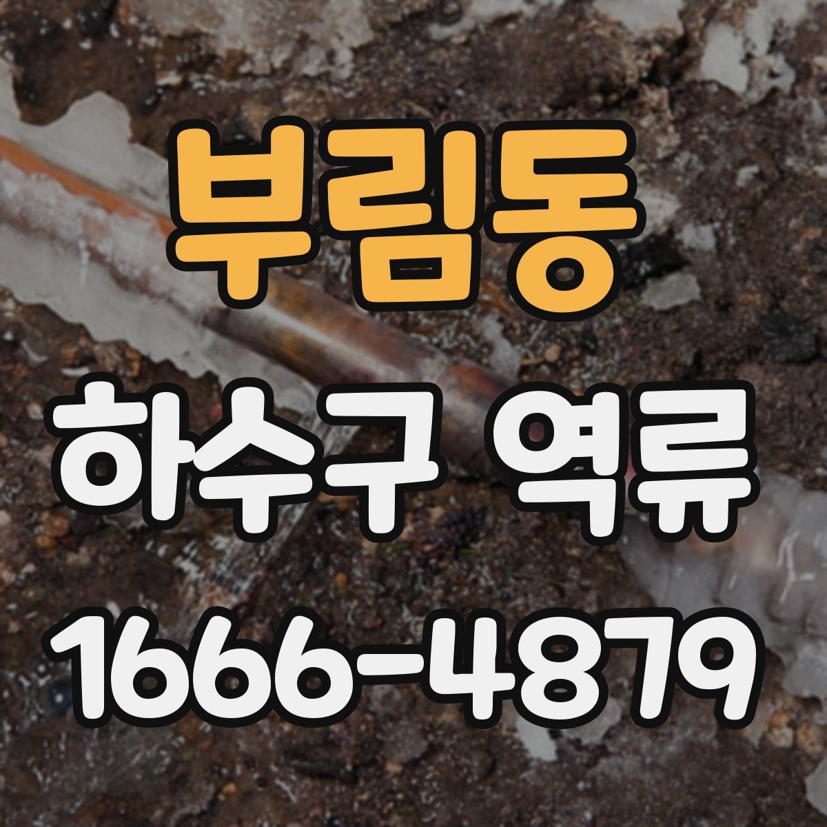 부림동 하수구 역류