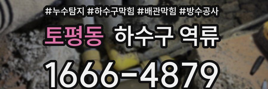 토평동 하수구 역류