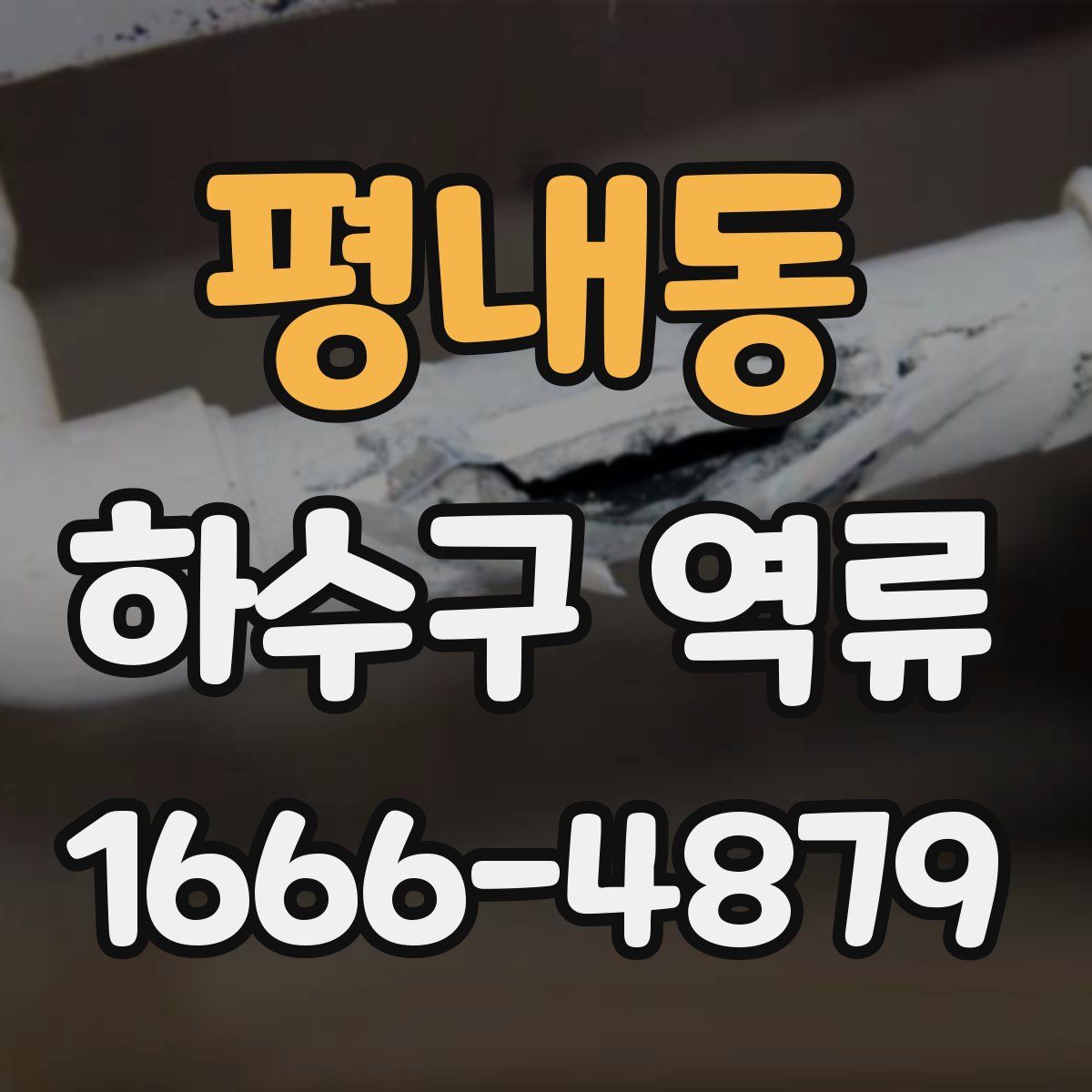 평내동 하수구 역류
