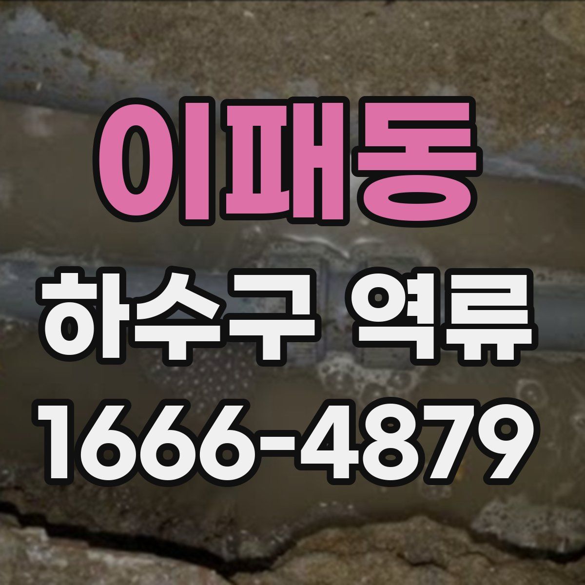 이패동 하수구 역류
