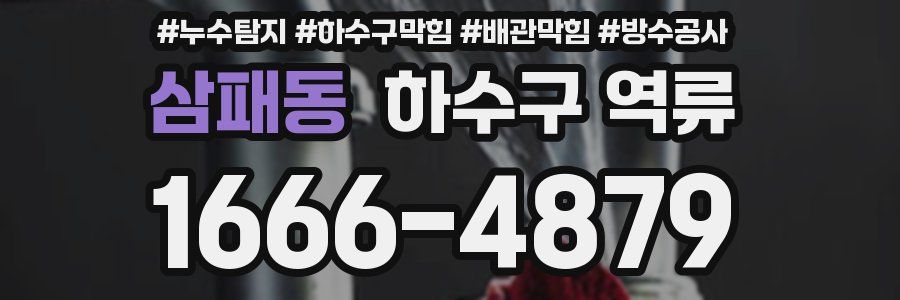 삼패동 하수구 역류