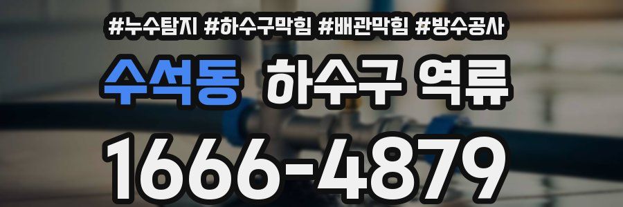 수석동 하수구 역류