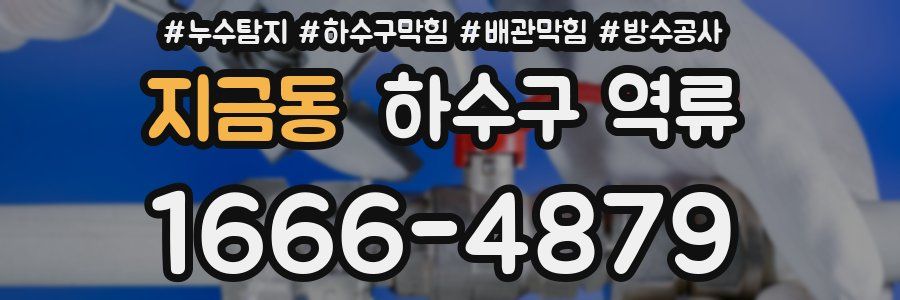 지금동 하수구 역류