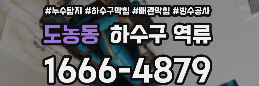 도농동 하수구 역류