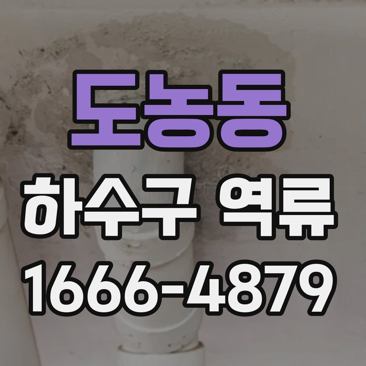 도농동 하수구 역류