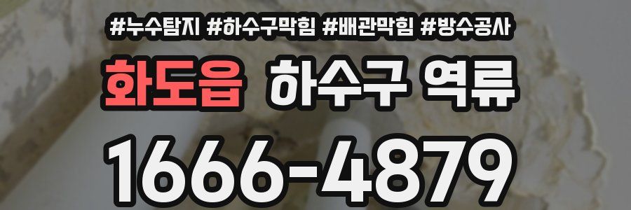 화도읍 하수구 역류
