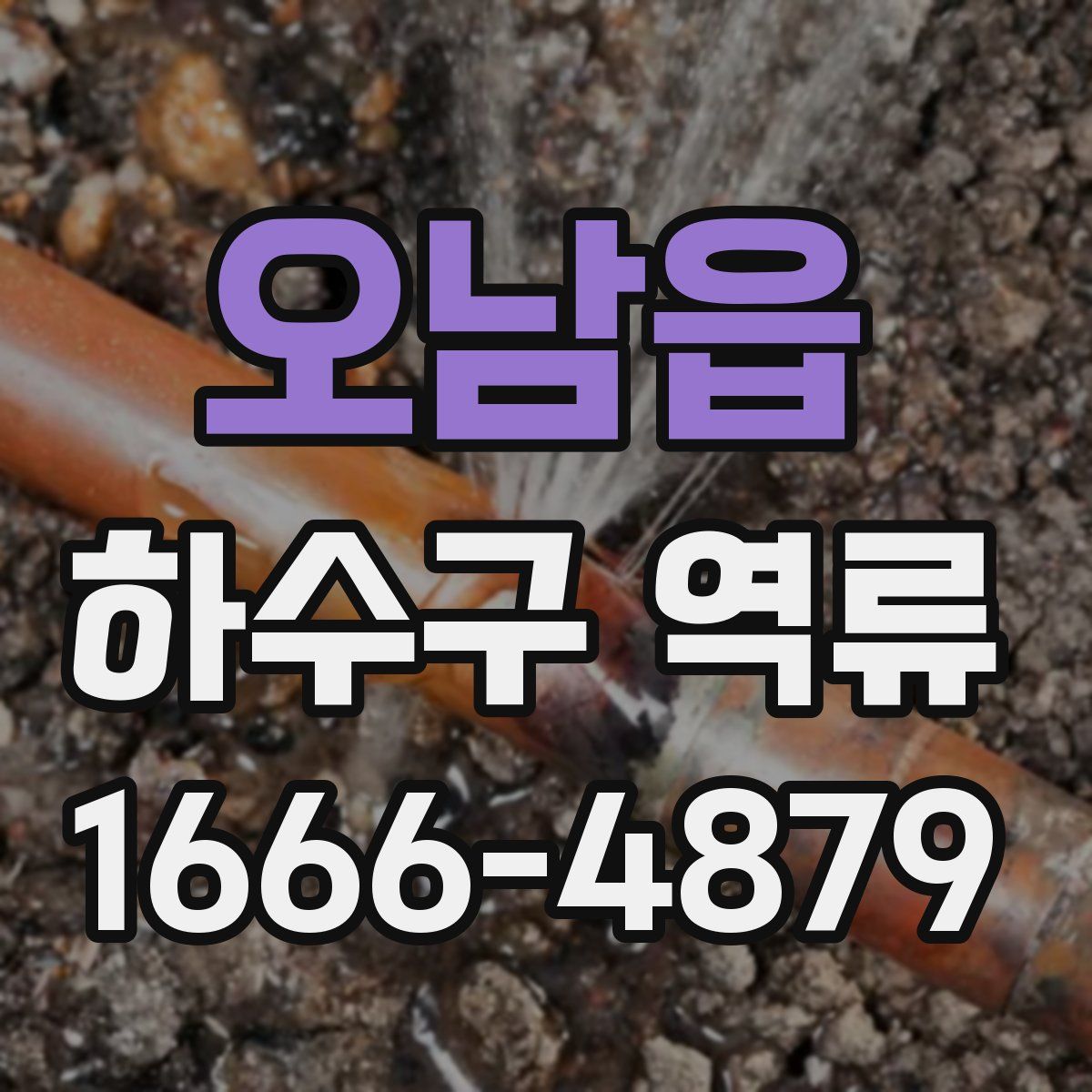 오남읍 하수구 역류