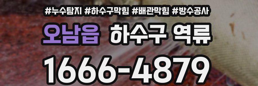오남읍 하수구 역류