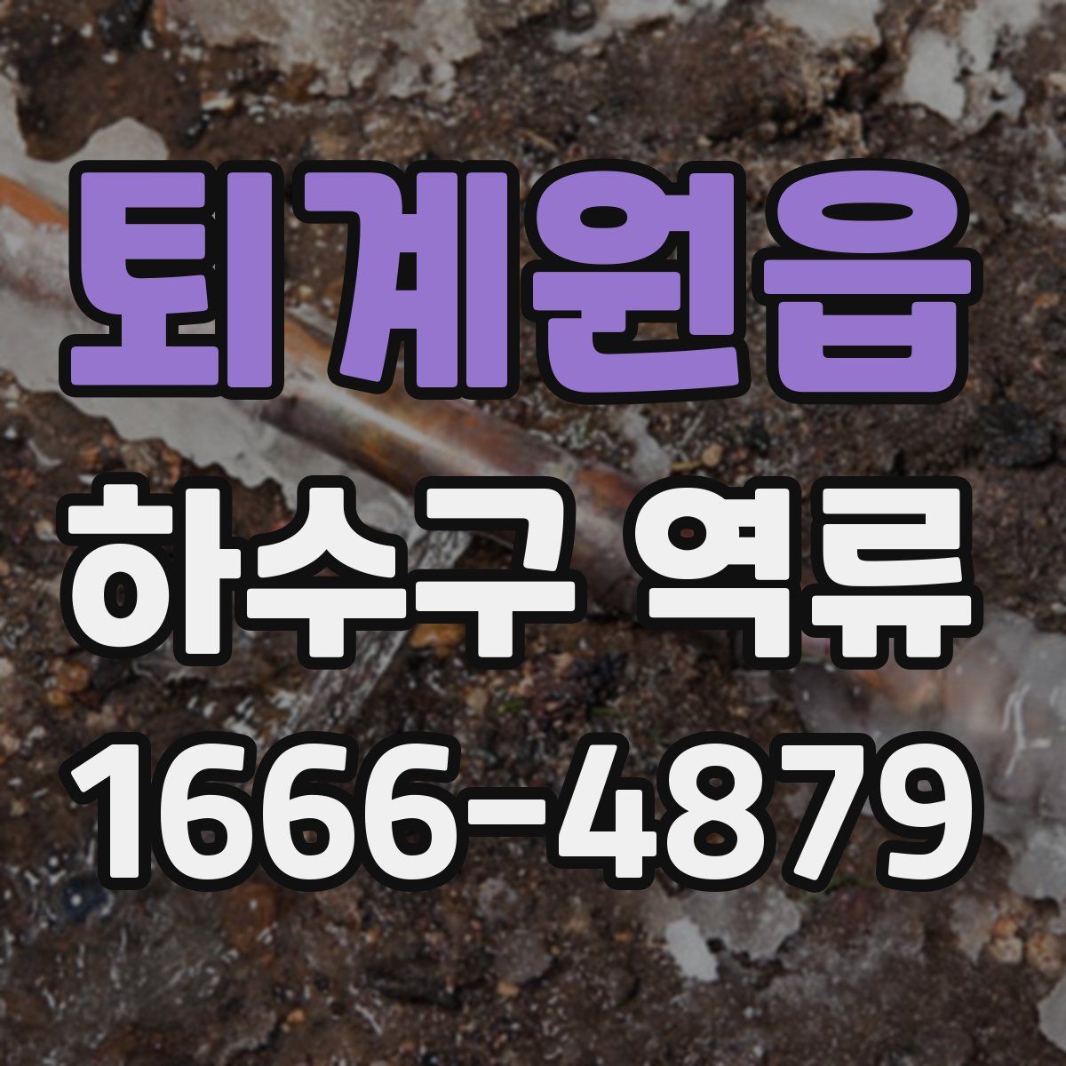 퇴계원읍 하수구 역류