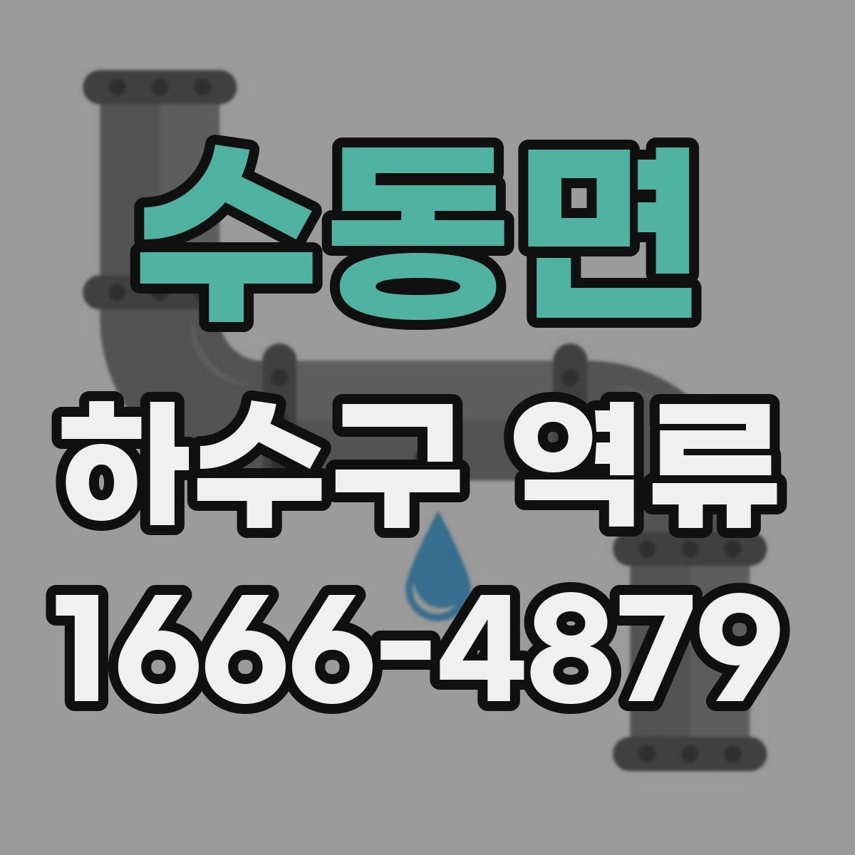 수동면 하수구 역류