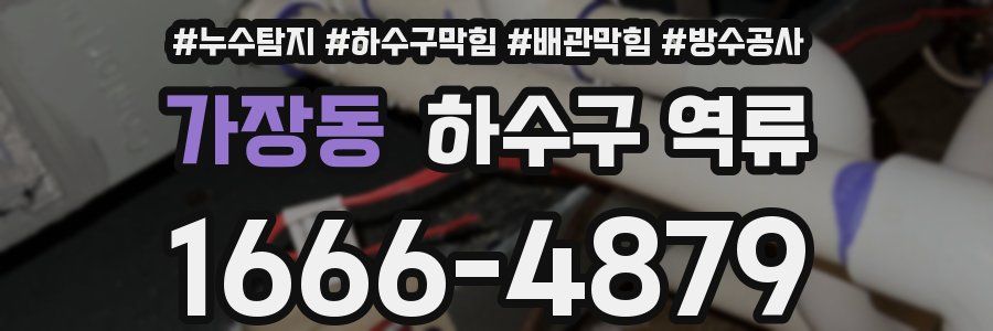 가장동 하수구 역류