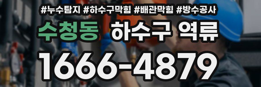 수청동 하수구 역류