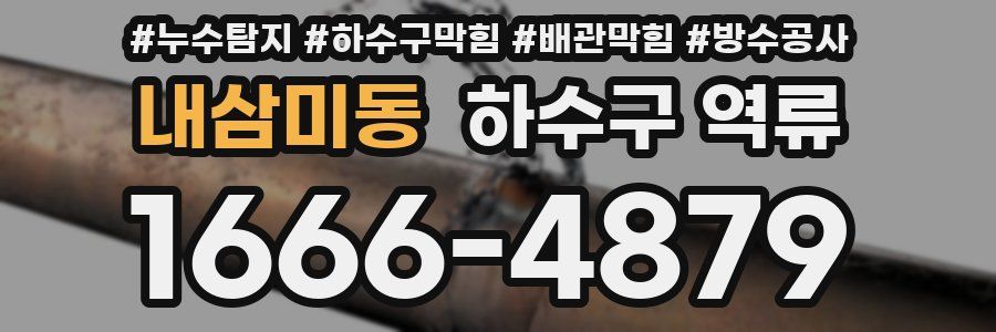 내삼미동 하수구 역류