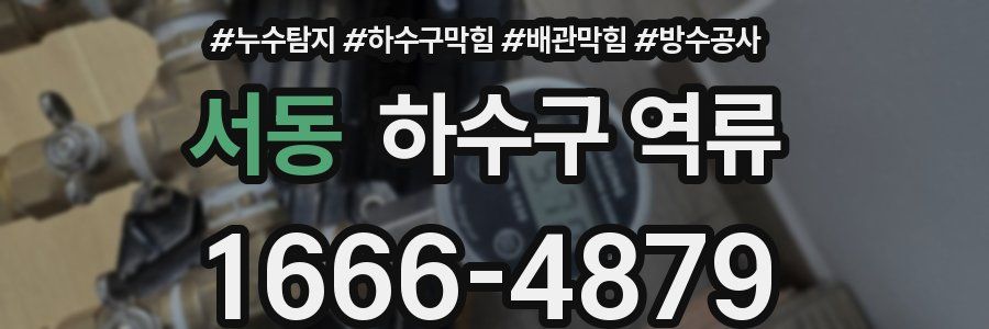 서동 하수구 역류