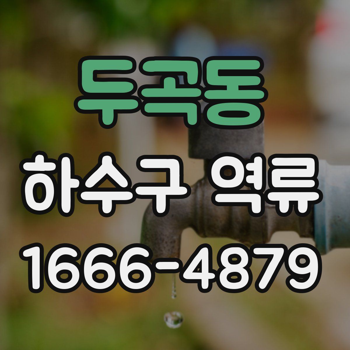 두곡동 하수구 역류