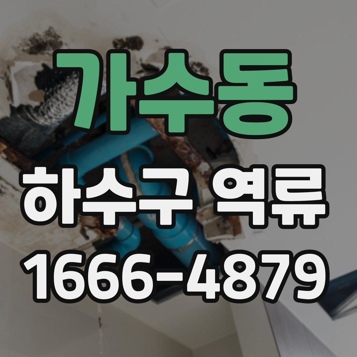 가수동 하수구 역류
