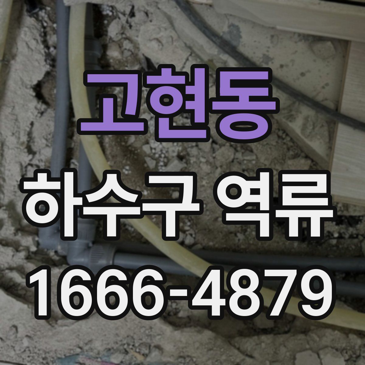 고현동 하수구 역류
