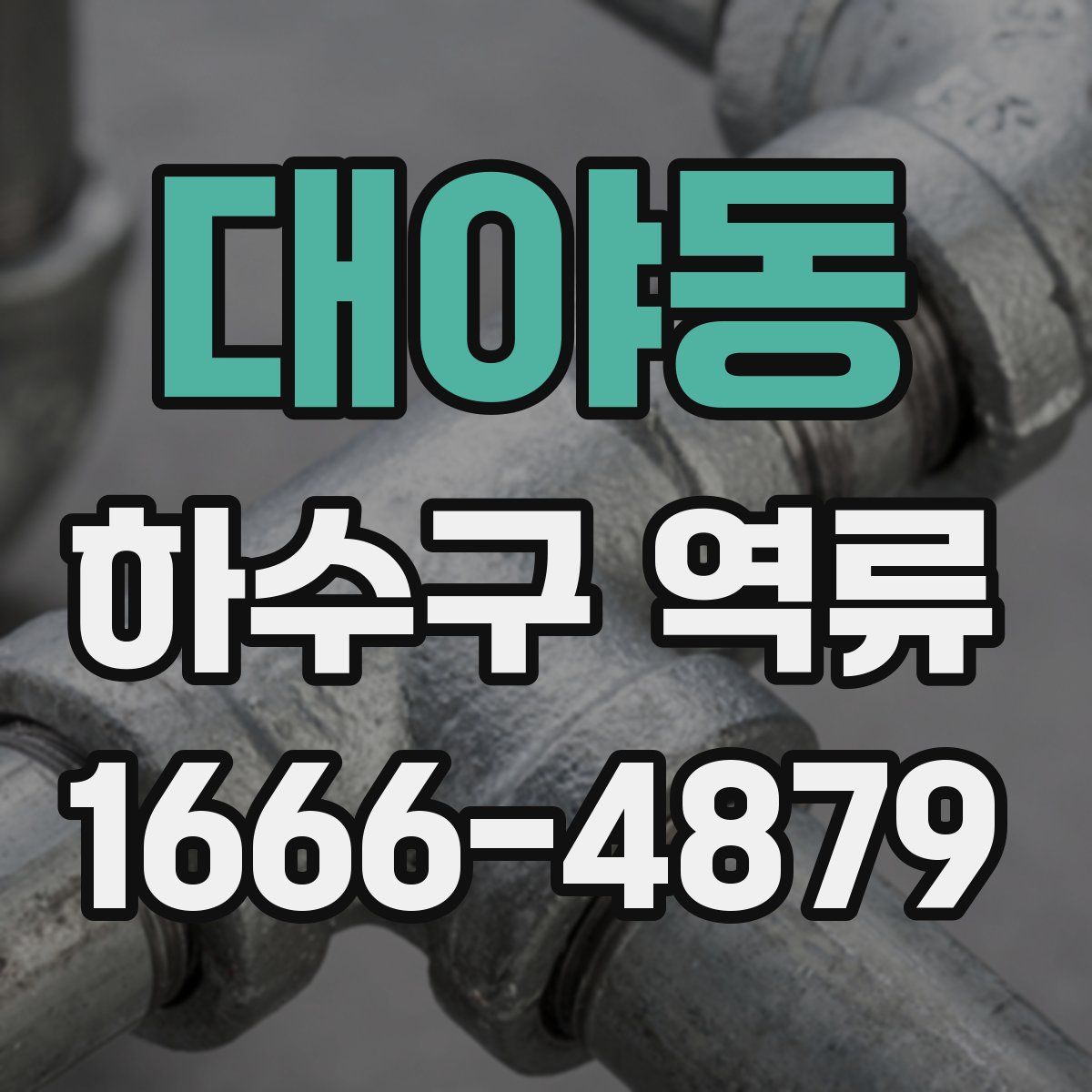 대야동 하수구 역류