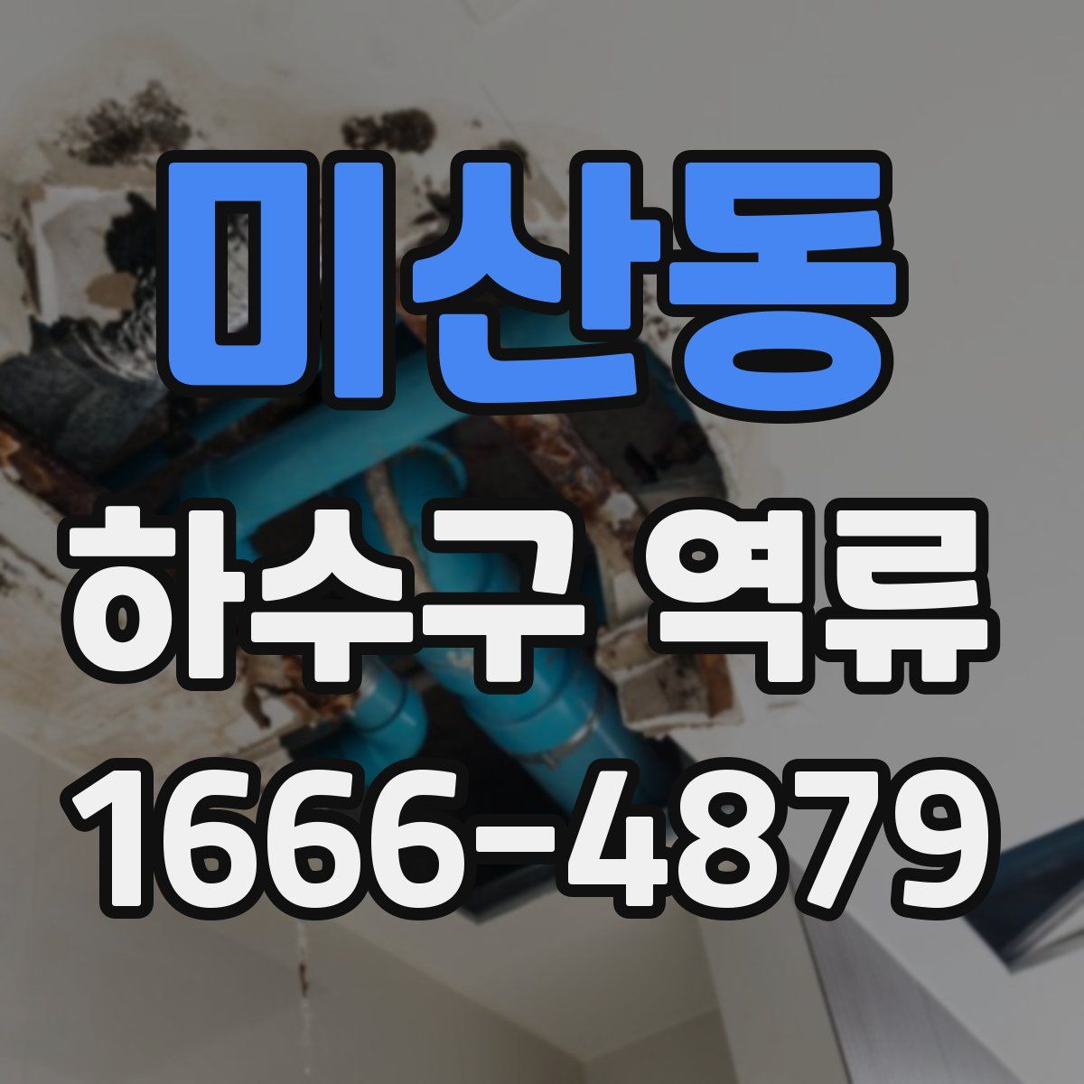 미산동 하수구 역류