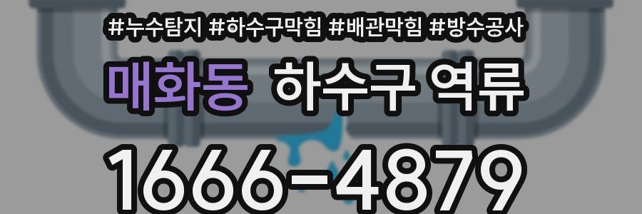 매화동 하수구 역류