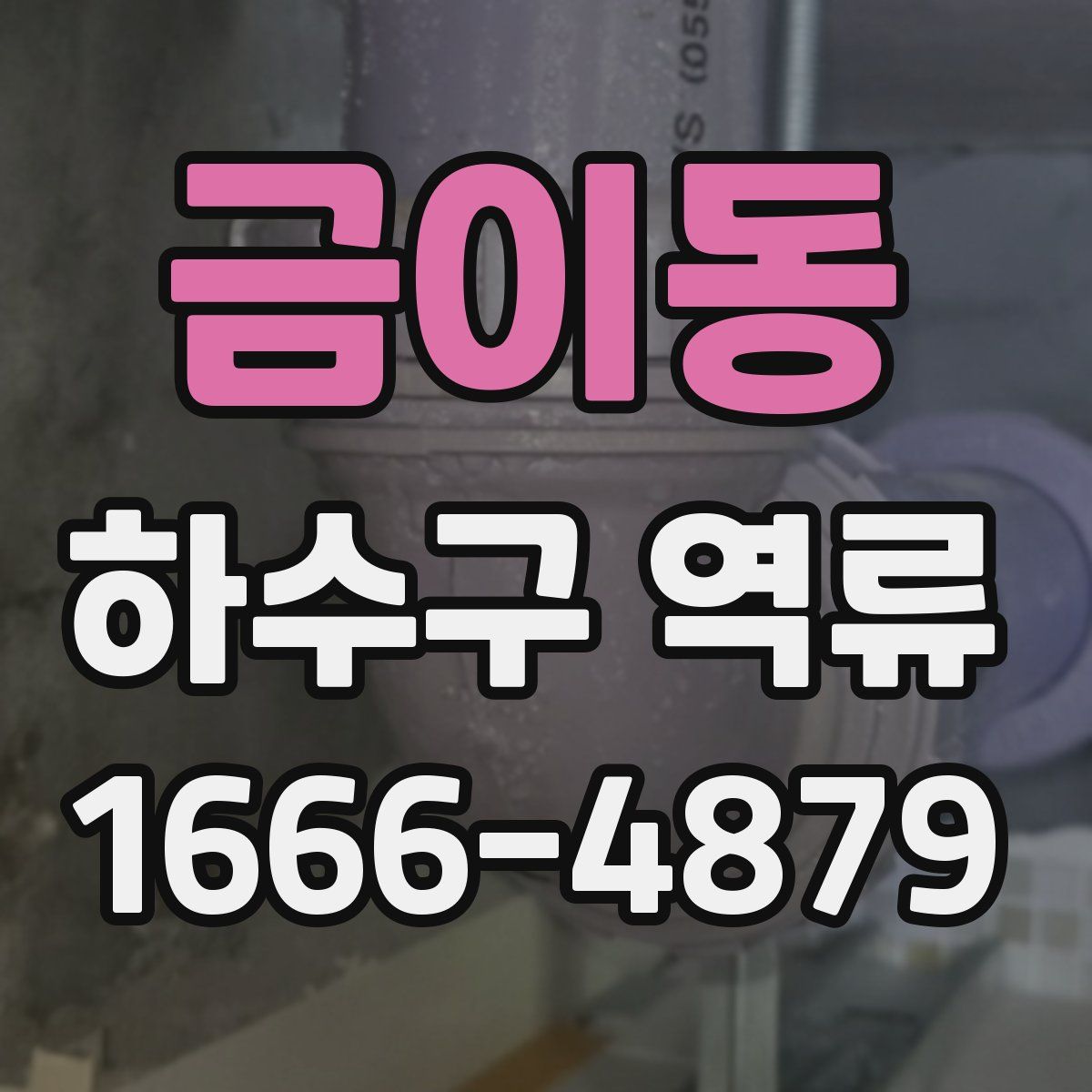 금이동 하수구 역류