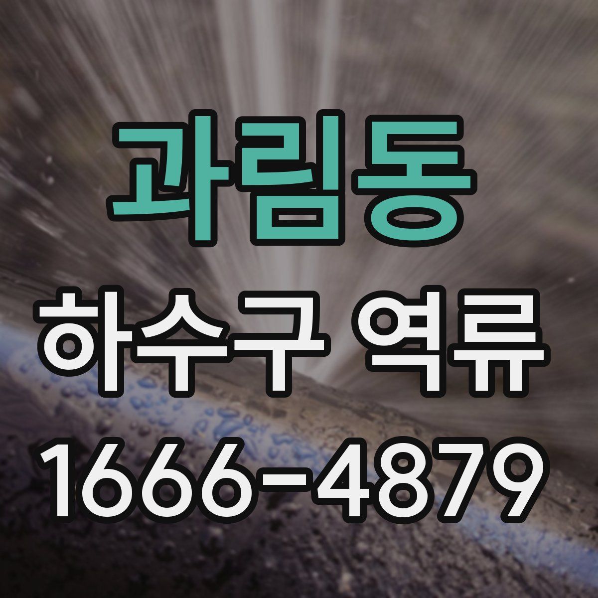 과림동 하수구 역류