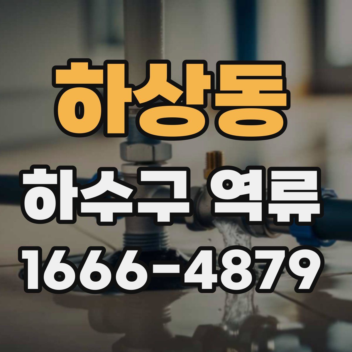하상동 하수구 역류