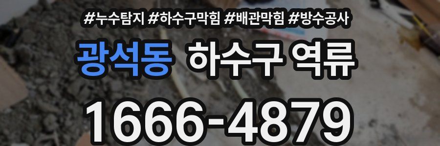 광석동 하수구 역류